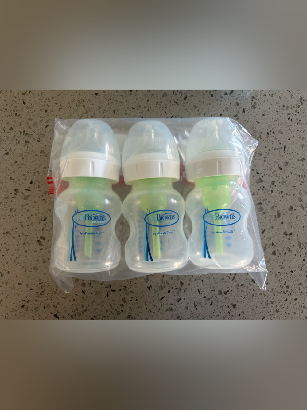 Dr. Brown's Green-Accent Baby Bottle Set - Pack of 3